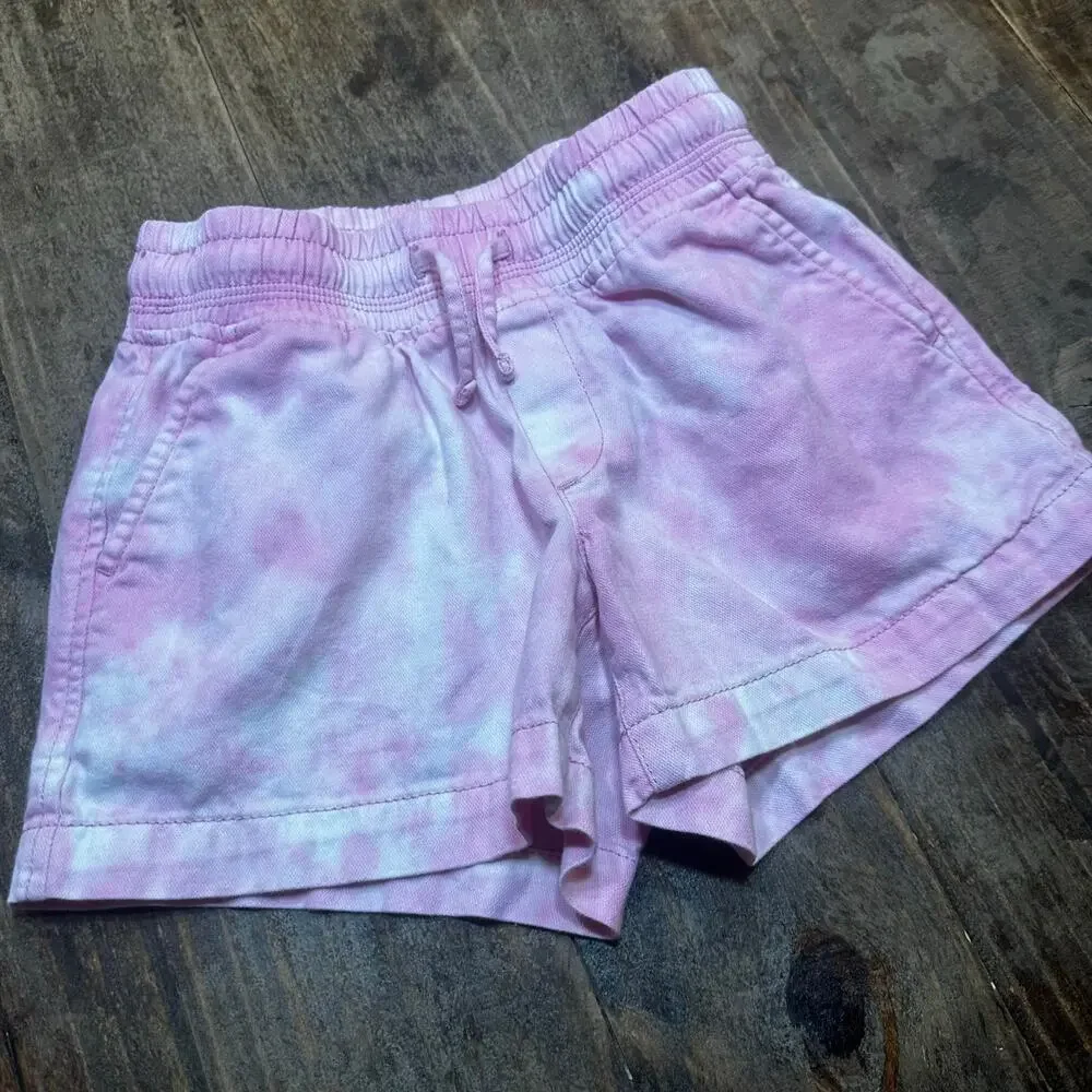 Gap Kids Pink Sweat Shorts sz S (6-7) Pink Tie-Dye Shorts